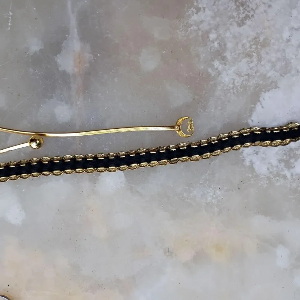 2 retro ladies gold-tone metal belts